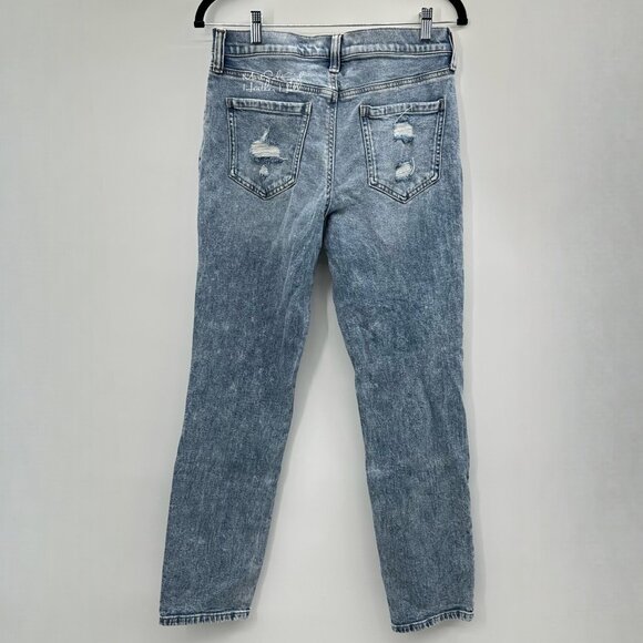 SO Double Stone Acid Wash Ripped Distressed Boyfriend Jeans Size 29 - Picture 4 of 5